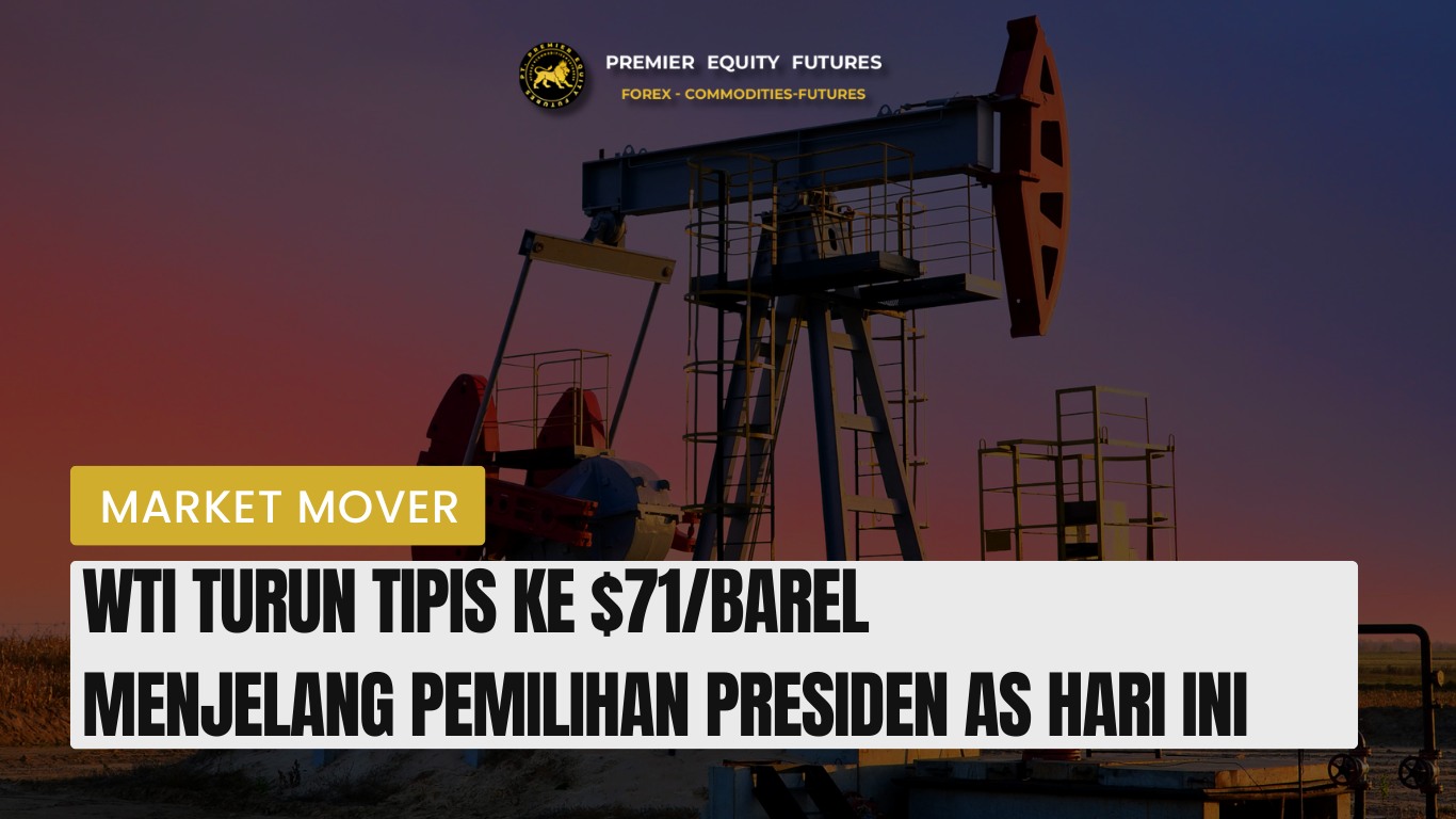 WTI Turun Tipis ke $71/Barel Menjelang Pemilihan Presiden AS Hari Ini