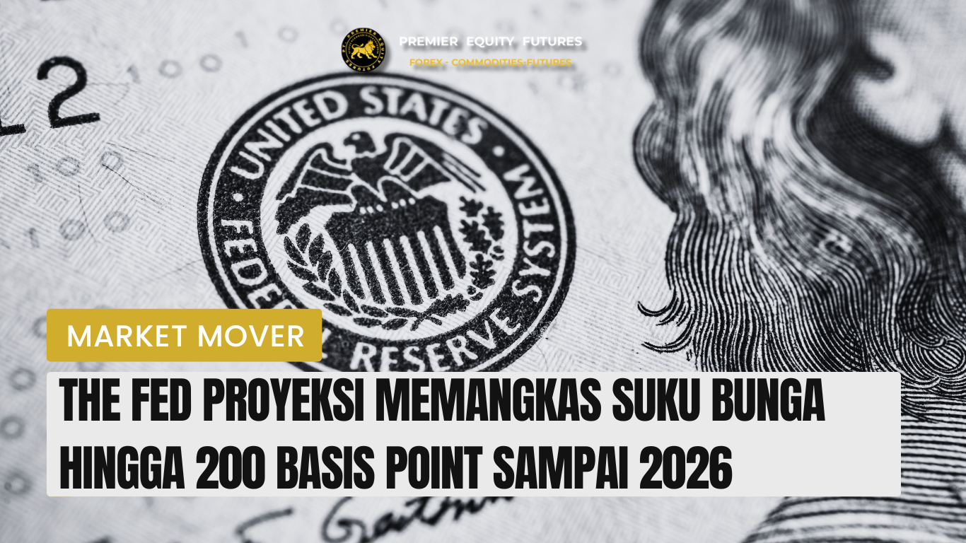 Federal Reserve Proyeksikan Pangkas Suku Bunga 200bps Hingga 2026