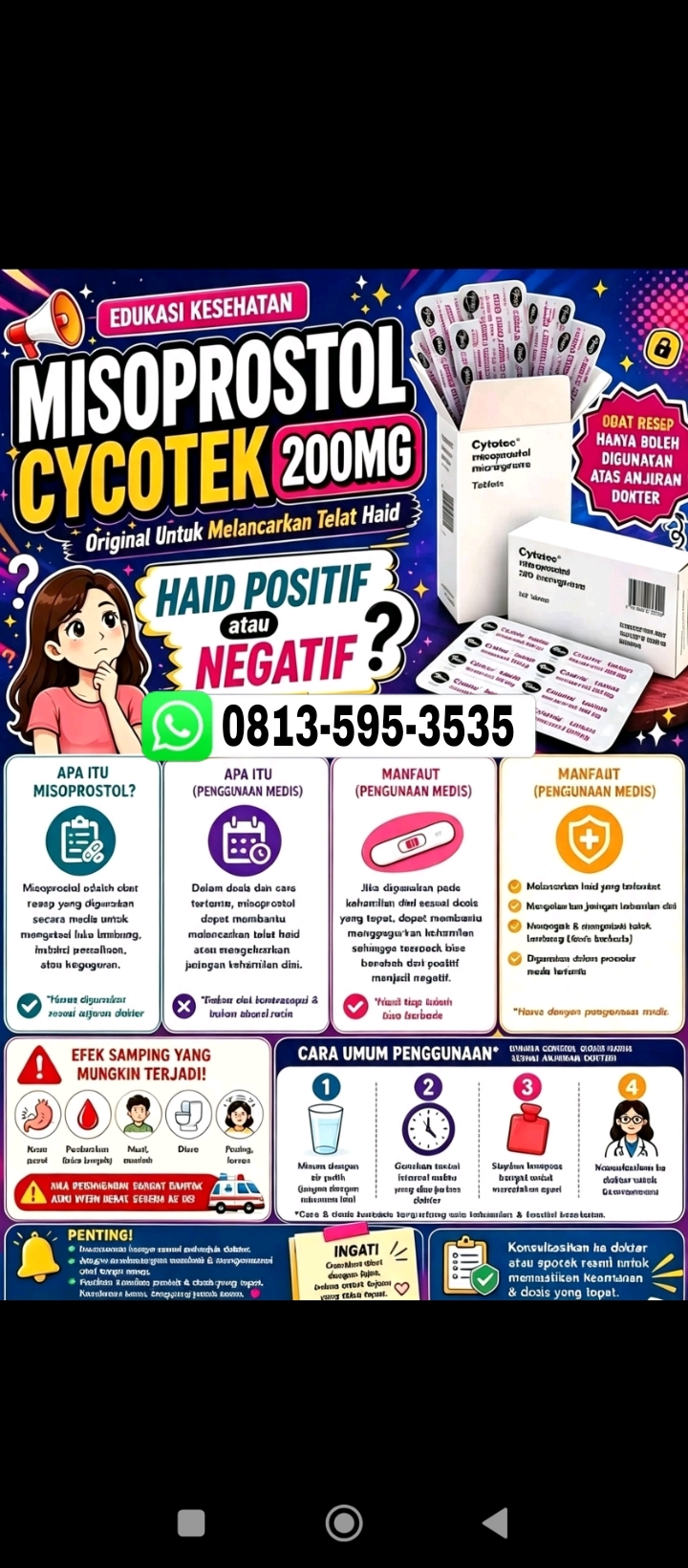 Jual Obat Aborsi Subulussalam (WA 0813-595-3535) Obat Cytotec Asli