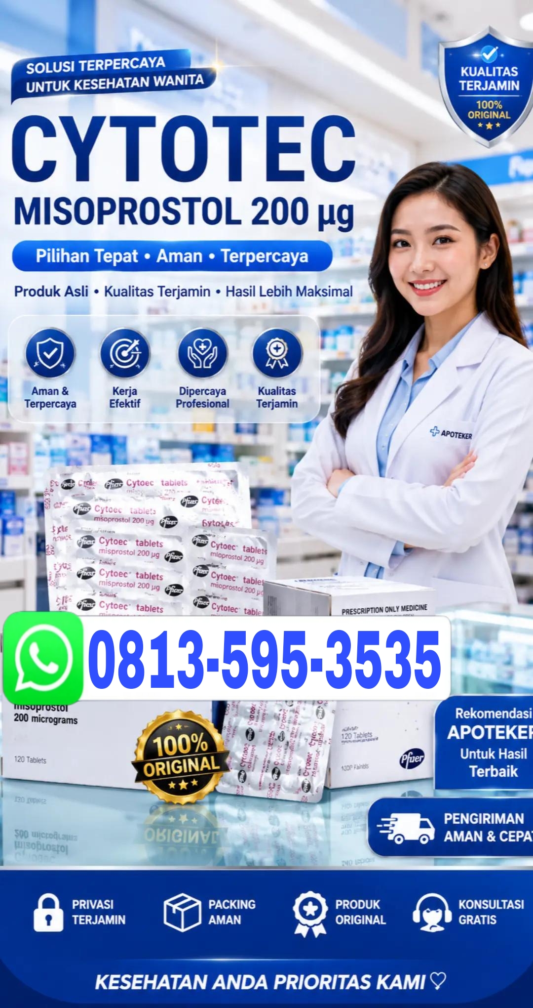 obat penggugur kandungan 1-7 bulan 0813-595-3535 cytotec cara menggugurkan kandungan dengan cepat bersih tuntas