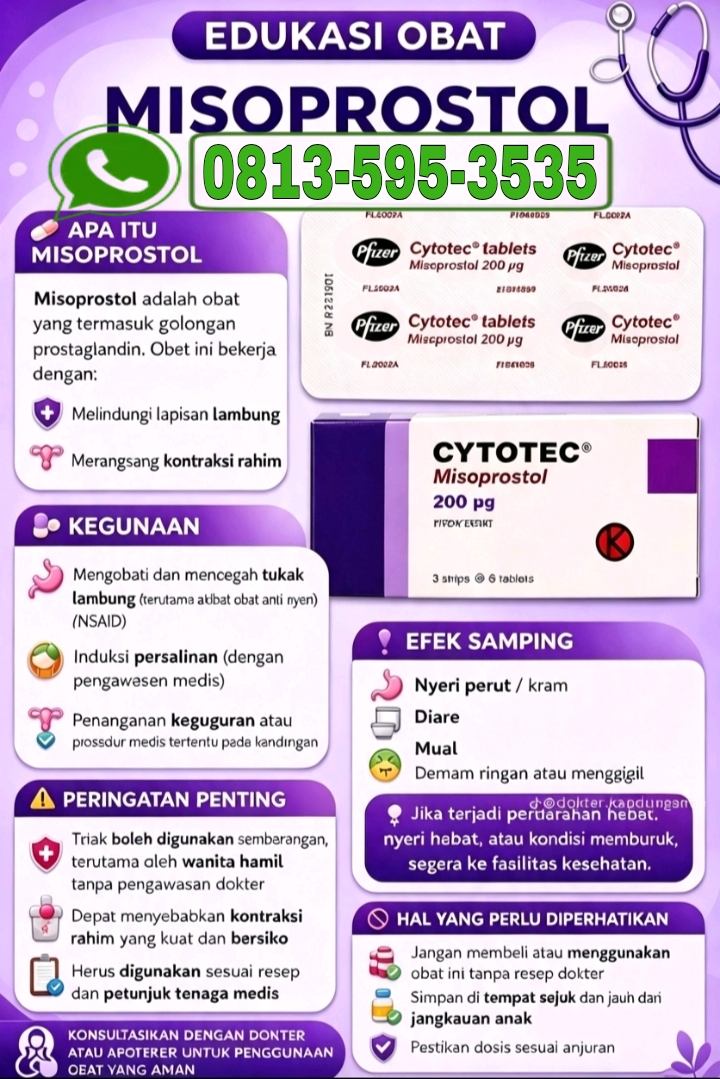 Jual Obat Aborsi Cilegon (WA 0813-595-3535) Obat Cytotec Asli