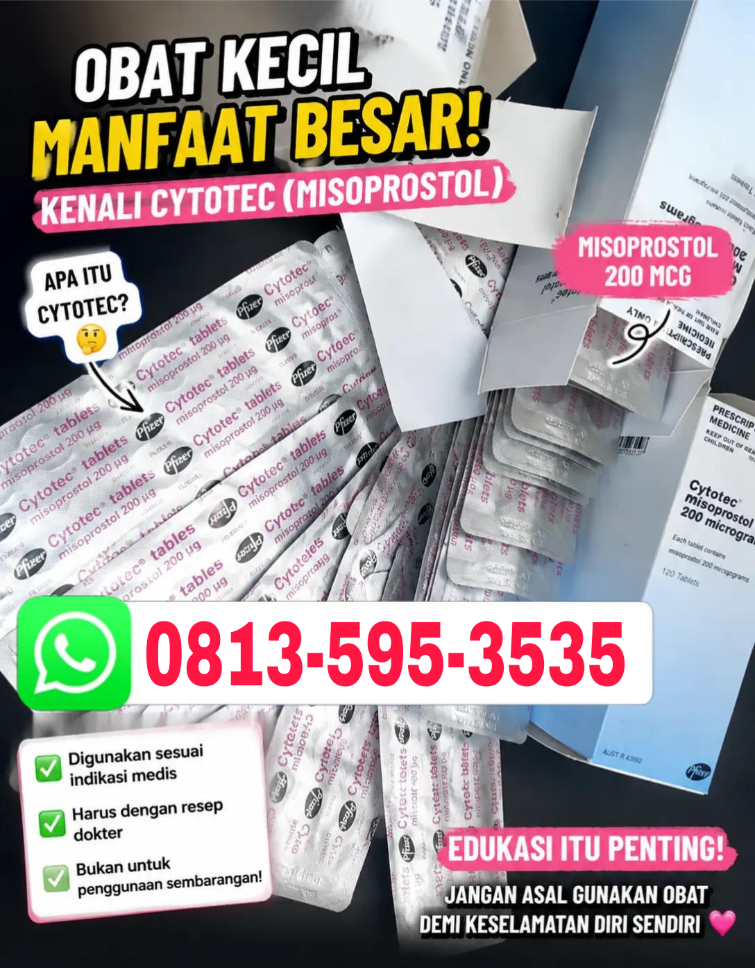 Jual Obat Aborsi Sibolga (WA 0813-595-3535) Obat Cytotec Asli
