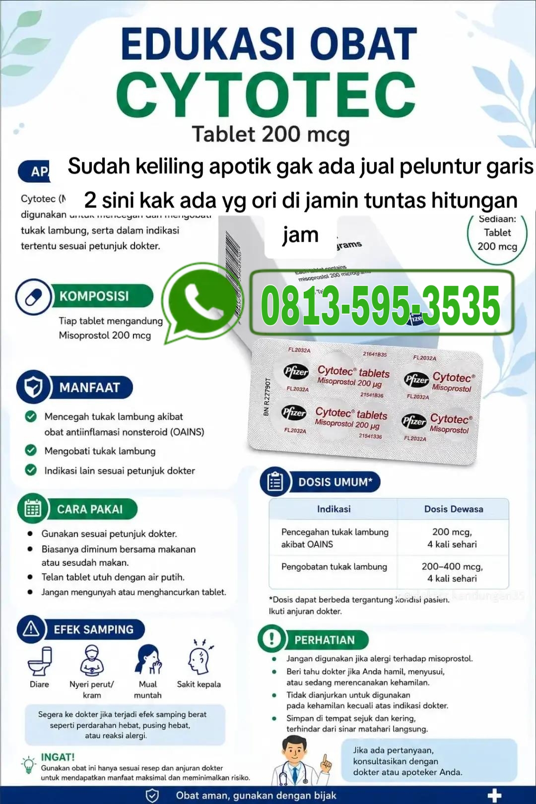 Jual Obat Aborsi Tanjung pinang (WA 0813-595-3535) Obat Cytotec Asli