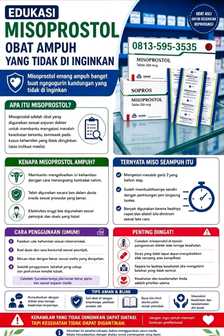 Jual Obat Aborsi Padang Sidempuan (WA 0813-595-3535) Obat Cytotec Asli