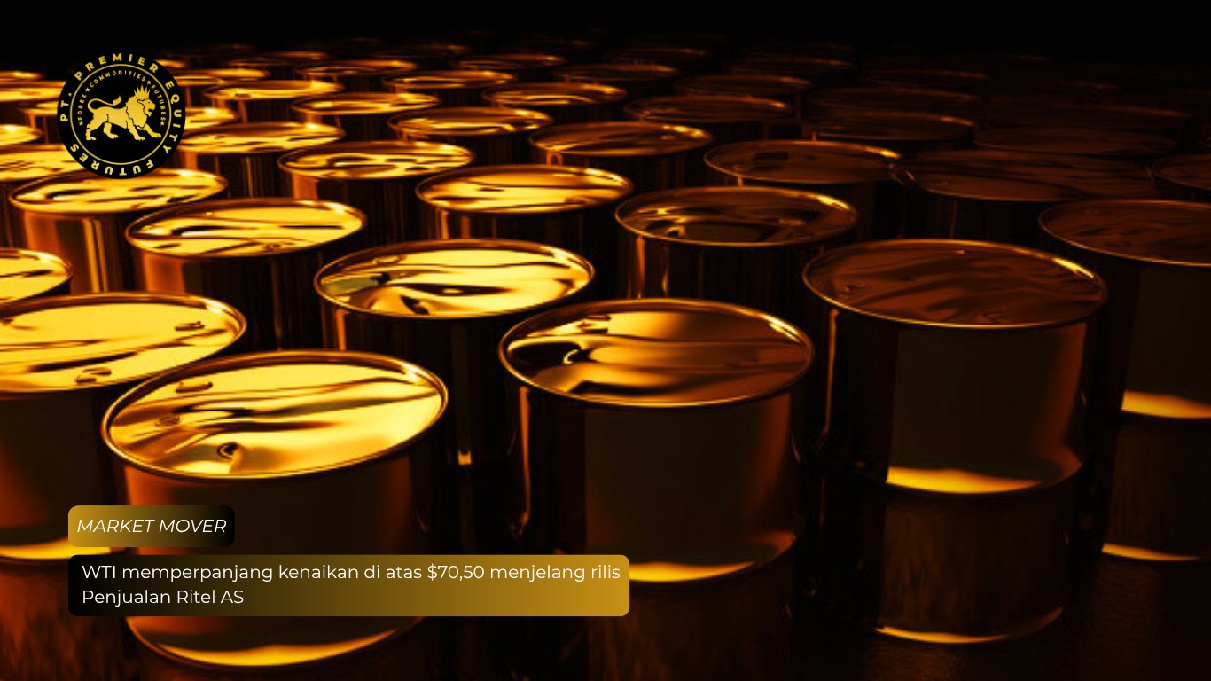 WTI memperpanjang kenaikan di atas $70,50 menjelang rilis Penjualan Ritel AS