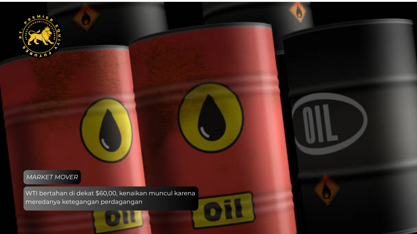 WTI bertahan di dekat $60,00, kenaikan muncul karena meredanya ketegangan perdagangan