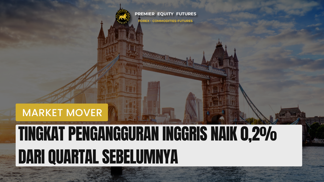 Tingkat Pengangguran Inggris Naik 0,2% dari Quartal Sebelumnya