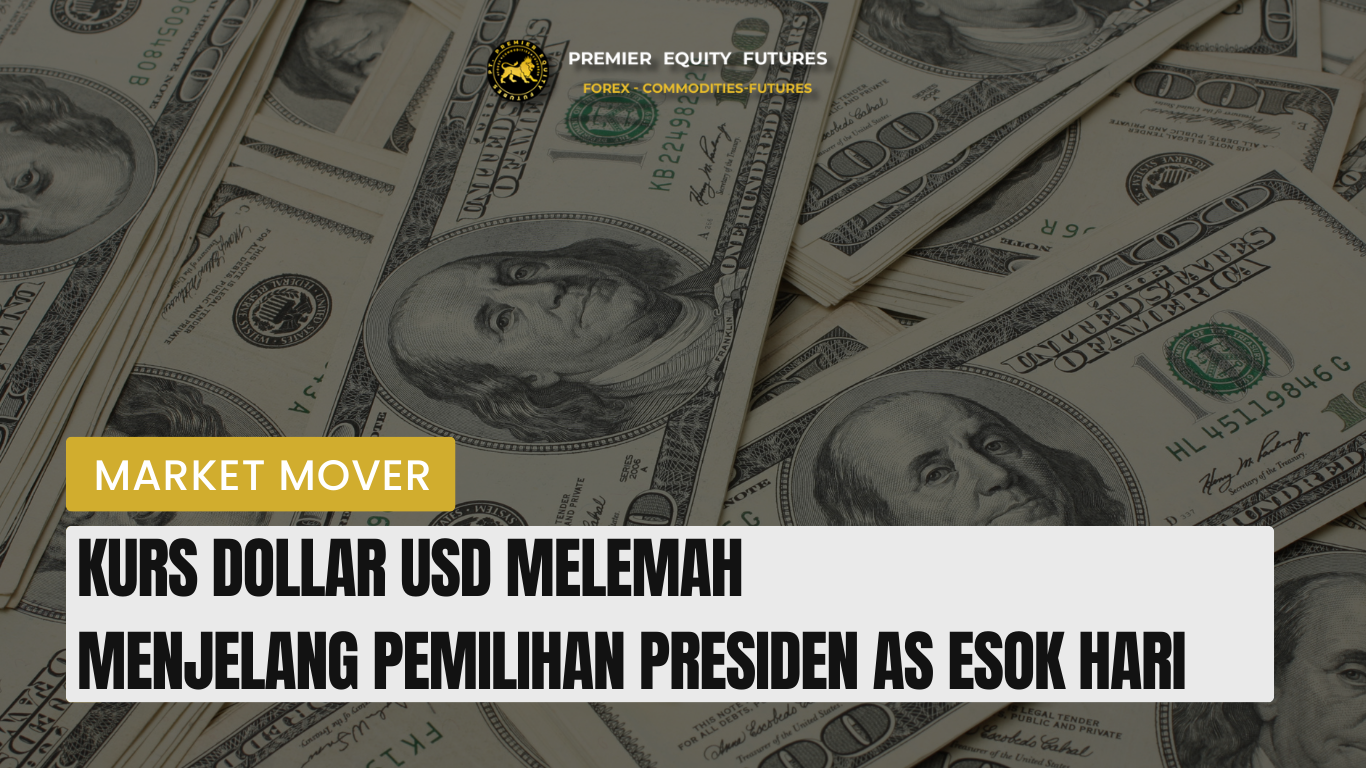 Kurs Dollar USD Melemah Menjelang Pemilihan Presiden AS Esok Hari